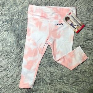 Levi's Kids Pink and White Leggings